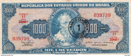 BRESIL  1000  Cruzeiros  Bon état - Argentine
