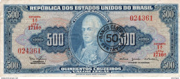 BRESIL 500  Cruzeiros  Bon état - Argentine
