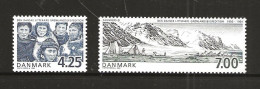 Denmark 2003 Centenary Of The Danish Literary Expedition To Greenland.,  Mi 1335-1336 MNH(**) - Unused Stamps