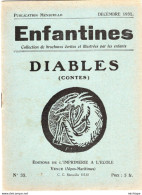 COLLECTION ENFANTINES 1931 -  DIABLES  - ECOLE DE ST PAUL  -  VENCE - ALPES MARITIMES  - 17X15 - Très Bon état - 6-12 Years Old