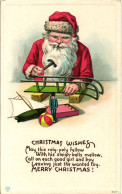 CPA - Babbo Natale, Père Noël, Santa Claus - Rilievo, Relief, Embossed, Gaufré - NV - B080 - Kerstman