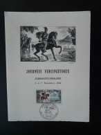 Gravure Engraving Decaris Vercingétorix Gaulois Gaule Gauls Cheval Horse Clermont Ferrand - Andere & Zonder Classificatie