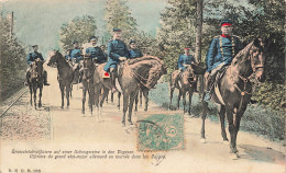 P7-Allemagne -OFFICIERS DU GRAND ETAT MAJOR ALLEMAND EN TOURNEE DANS LES VOSGES - Andere & Zonder Classificatie