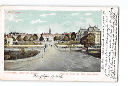 MULHOUSE - Canal Du Rhône Au Rhin Avec Square - Très Bon état - Mulhouse