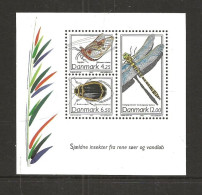 Denmark 2003 Rare Insects Mi 1338-1340 In Bloc 21  MNH(**) - Neufs