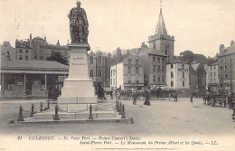 Guernsey - ST. PETER PORT - Prince Consort's Statue - Publ. Levy L.L. 21 - Guernsey