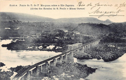 Brasil - SANTOS - Ponte De E. De F. Mogyana Sobre O Rio Jaguara - Ed. F. Manzieri 104 - Autres & Non Classés