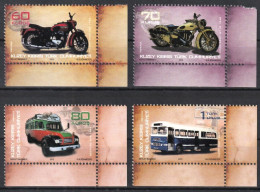 2012 Cyprus (Turkish Post) Motorcycles And Busses Set (** / MNH / UMM) - Motorbikes