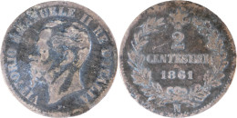 ITALIE - 1861 - 2 Centesimi - Naples (N) - 20-198 - 1861-1878 : Vittoro Emanuele II