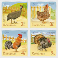 Romania 2023 - Poultry - Fauna - A Set Of Four Postage Stamps MNH - Ongebruikt