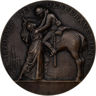 France, Médaille, Libération De Strasbourg, Paris, 1918, Bronze, Dropsy, SUP - Sonstige & Ohne Zuordnung