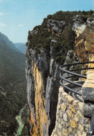 04-LES GORGES DU VERDON LE BELVEDERE DE L ESCALE SUR LE COULOIR SAMSON-N°T2774-A/0097 - Autres & Non Classés