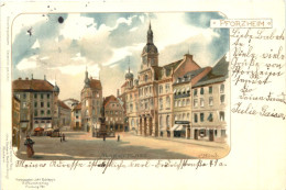 Pforzheim - Marktplatz - Litho - Pforzheim