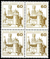 BERLIN DS BURGEN U. SCHLÖSSER Nr 537 Postfrisch VIERERB X0B2E4E - Unused Stamps