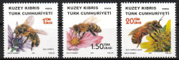 2016 Cyprus (Turkish Post) Bees Set (** / MNH / UMM) - Abeilles