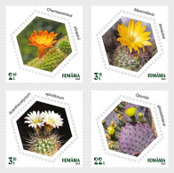 Romania 2023 - Cacti - A Set Of Four Postage Stamps MNH - Ungebraucht