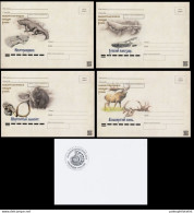 Russia 2020 "Paleontologic Heritage Of Russia", Prehistoric Animals, Fossils, Set Of Postcards - Préhistoriques