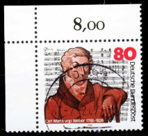 BRD 1986 Nr 1284 Zentrisch Gestempelt ECKE-OLI X2CFDBE - Used Stamps