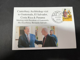 3-6-2024 (12) Guatemala President Meet With Canterbury Archbishop (also To El Salvador, Costa Rica & Panama For Visit) - Christianity