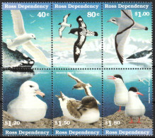 1997 Ross Dependency Marine Birds Set (** / MNH / UMM) - Albatrosse & Sturmvögel