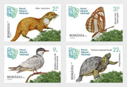 Romania 2023 - Vacaresti Naturla Park - Fauna - A Set Of Four Postage Stamps MNH - Neufs