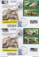 Russia 2020 "Paleontologic Heritage Of Russia", Prehistoric Animals, Fossils, FDC - Préhistoriques