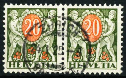 SCHWEIZ PORTO Nr 45x Gestempelt WAAGR PAAR X631FEA - Postage Due