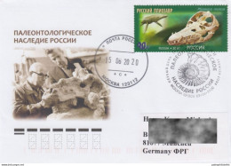 Russia 2020 "Paleontologic Heritage Of Russia", Prehistoric Animals, Fossils, FDC, Pliosaurus - Prehistorisch