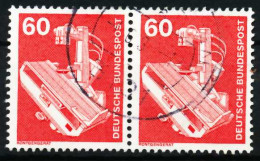 BRD DS INDUSTRIE U. TECHNIK Nr 990 Gestempelt WAAGR PAAR X66816A - Used Stamps