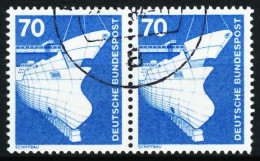 BRD DS INDUSTRIE U. TECHNIK Nr 852 Gestempelt WAAGR PAAR X668192 - Used Stamps