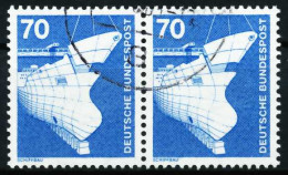 BRD DS INDUSTRIE U. TECHNIK Nr 852 Gestempelt WAAGR PAAR X6681A2 - Used Stamps