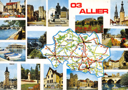 03-ALLIER CARTE MICHELIN-N°2783-B/0019 - Autres & Non Classés