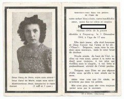 CARTE PIEUSE DE DECES VICTIME CIVILE MOSELLE WW2 ANNEXION - Documents