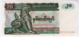 Myanmar 1994 20 Kyat P72b Uncirculated Banknote - Myanmar