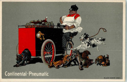 13540841 - Pneumatic Werbung Lasten-Fahrrad Hunde Humor - Andere & Zonder Classificatie
