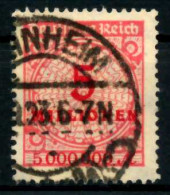 D-REICH INFLA Nr 317A Zentrisch Gestempelt X6B6946 - Used Stamps