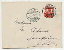 SCHWEIZ 1909 Nr 114 BRIEF EF X6B6B62 - Lettres & Documents