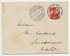 SCHWEIZ 1909 Nr 114 BRIEF EF X6B6B82 - Cartas & Documentos