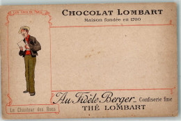 13472941 - Chocolat Lombart Le Chanteur Des Rues  Au Fidele Berger - Reclame