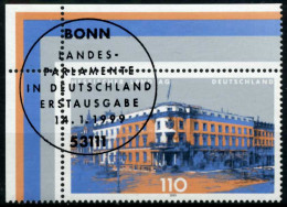 BRD 1999 Nr 2030 Zentrisch Gestempelt ECKE-OLI X6CD522 - Used Stamps