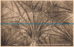 R673855 Elgin Cathedral. Roof Of Chapter House. Valentine. Selectype Series. Pic - Monde