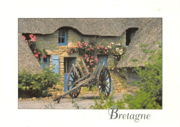 29-BRETAGNE CHAUMIERE FLEURIE-N°2788-A/0255 - Other & Unclassified