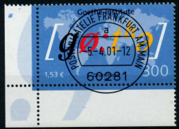 BRD 2001 Nr 2181 Zentrisch Gestempelt ECKE-ULI X6DB4A2 - Used Stamps