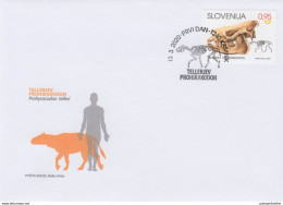 Slovenia 2020, Prehistoric Animal, Fossil, FDC - Prehistorics