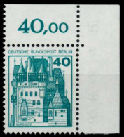 BERLIN DS BURGEN U. SCHLÖSSER Nr 535 Postfrisch ECKE-OR X702E26 - Unused Stamps