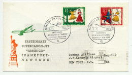BERLIN 1966 Nr 267 Und 268 SUPERCARGO 360 BRIEF MIF X73EED6 - Lettres & Documents