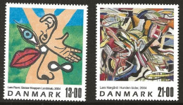 Denmark 2004 Contemporary Art (XI),  Lars Ravn And Lars Nørgård MI 1381 - 1382  MNH(**) - Ongebruikt
