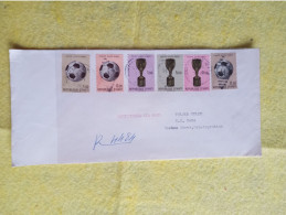 Haití Reg Letter To Argentina.jules Rimet Cup Set Y 696/701.1971.e7 Reg Post Late Delivery Up To 30/45 Day Could Be Less - Haïti