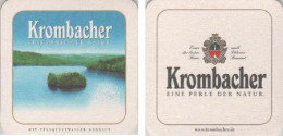 5001391 Bierdeckel Quadratisch - Krombacher - Perle Natur - Beer Mats