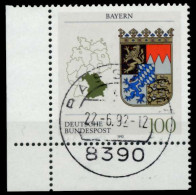BRD 1992 Nr 1587 Zentrisch Gestempelt ECKE-ULI X82E1EA - Used Stamps